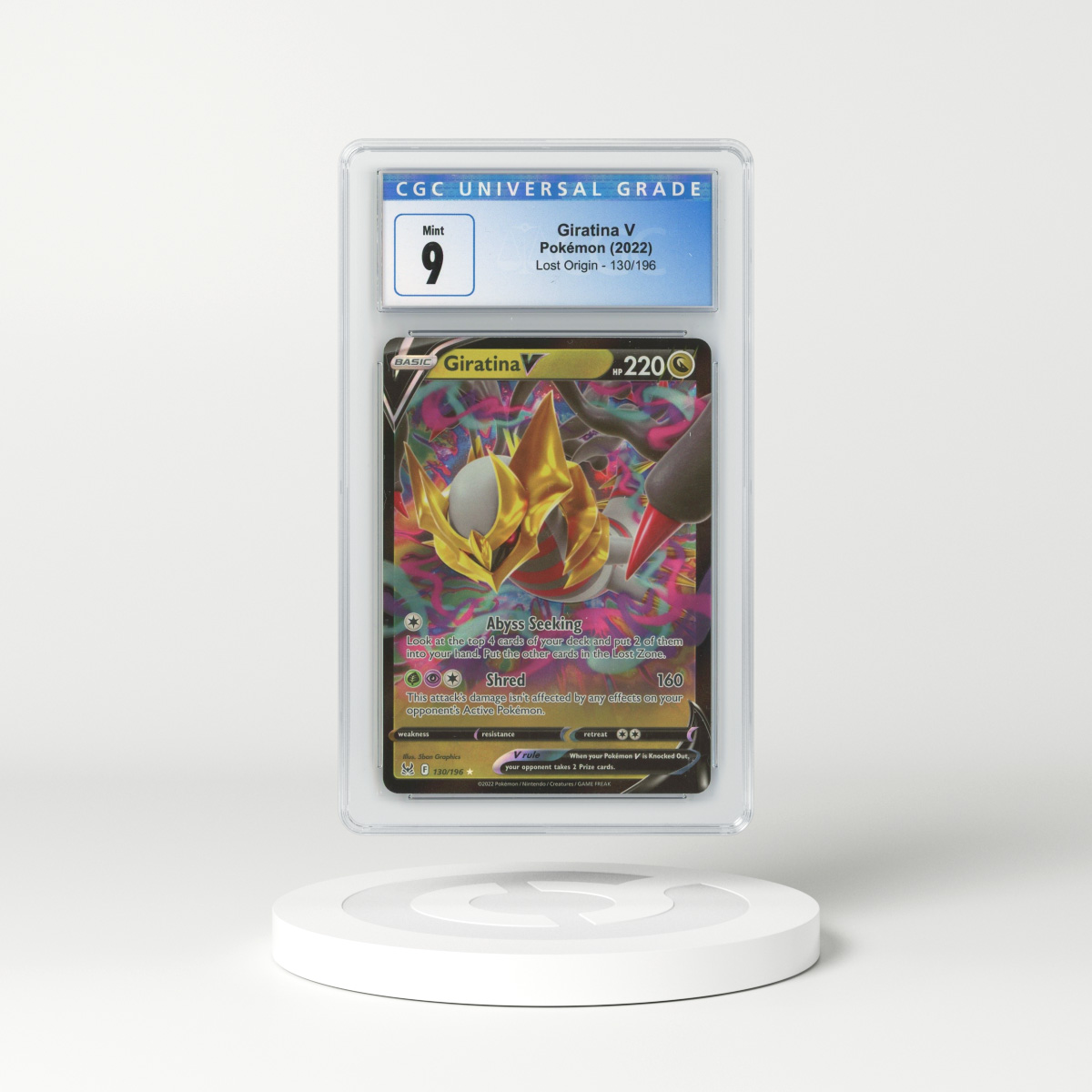 Pokemon Giratina V Foil Full Art Lost Origins 130/196 Pokemon Card